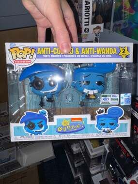 Funko Pop Television The Fairly OddParents Anti Cosmo & Anti Wanda WonderCon